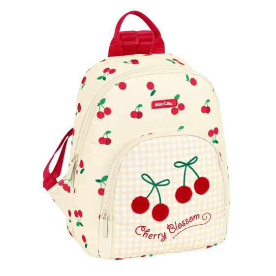 Детский рюкзак Safta Mini вишневый бежевый (25 x 30 x 13 см)