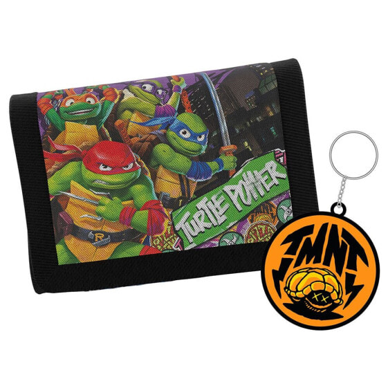 TORTUGAS NINJA Set Of And Keyring wallet