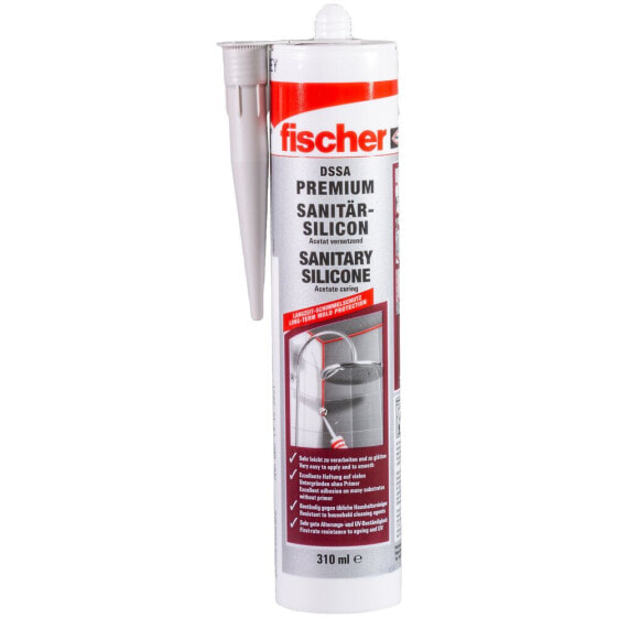 Герметик для помещений Fischer 512209 Silicone Sealant 310 мл - серый - 1 шт.