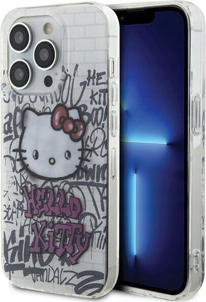 Sourcing Hello Kitty HKHCP14LHDGPHT iPhone 14 Pro 6.1" white/white hardcase IML Kitty On Bricks Graffiti