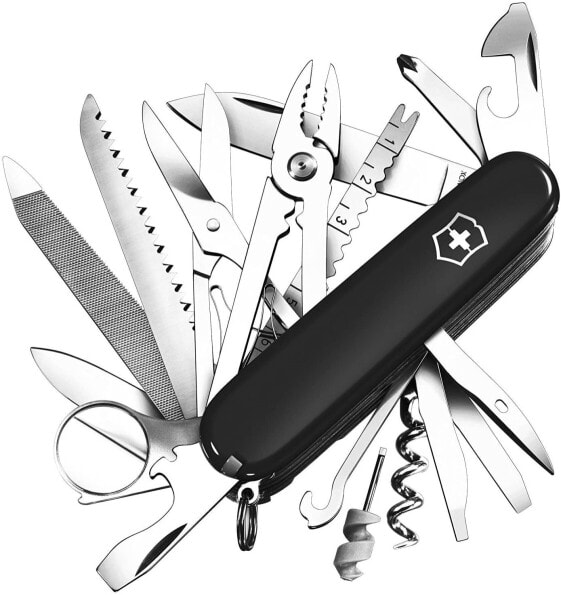 Victorinox Swiss Champ Pocket Knife (33 Functions: Metal File, Mini Screwdriver) Red