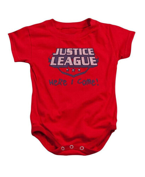 Justice League Baby Girls of America Baby Here I Come Snapsuit