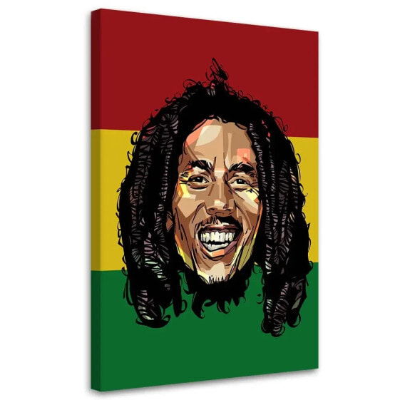 Bild auf leinwand Bob Marley Musiker