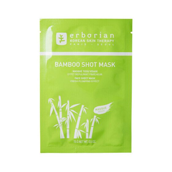 Moisturizing face mask Bamboo Shot Mask (Face Sheet Mask) 15 g