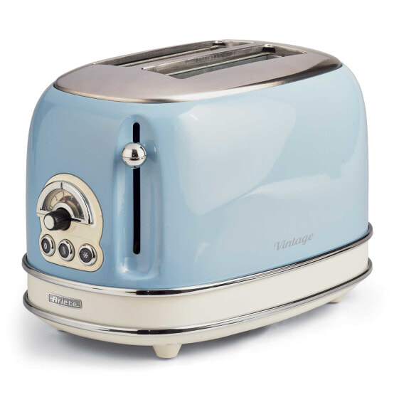 Ariete 0155/15 - 2 slice(s) - Blue - Metal - Buttons - Level - Rotary - 810 W - 300 mm