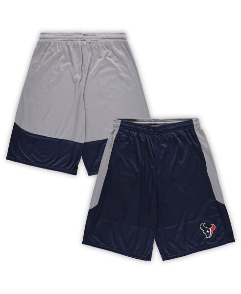 Men's Navy Houston Texans Big Tall Team Logo Shorts