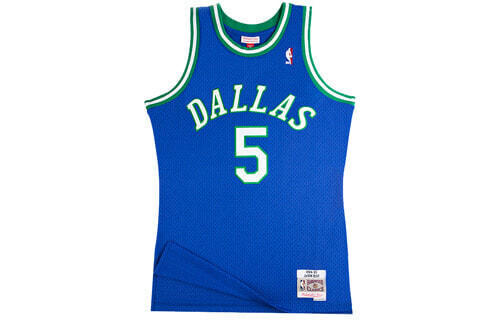 Mitchell & Ness NBA复古运动球衣 Swingman球迷版 94-95赛季 基德 小牛5号 新秀 情侣款 蓝色 / Жилетка баскетбольная Mitchell & BA84UH-DMA-B-CAE