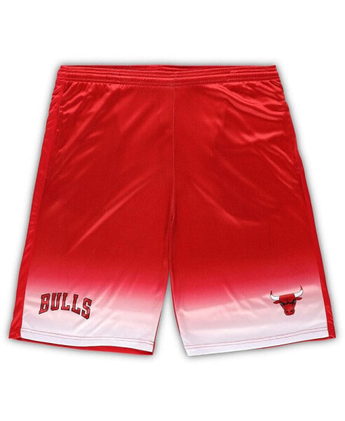 Men's Red Chicago Bulls Big Tall Fadeaway Shorts