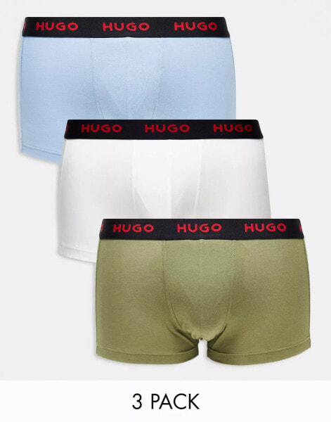 HUGO Bodywear 3 pack trunks in multi