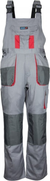 Dedra Spodnie ochronne ogrodniczki Comfort Line szare rozmiar S / 48 (BH3SO-S)