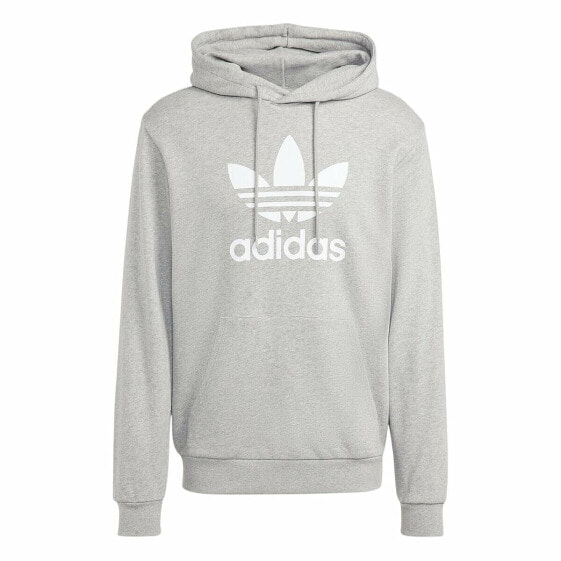 Толстовка с капюшоном мужская Adidas TREFOIL HOODY IA4884 Серый