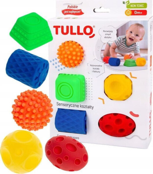 Игрушка для детей TULLO Зестав сенсорных форм 5 шт.