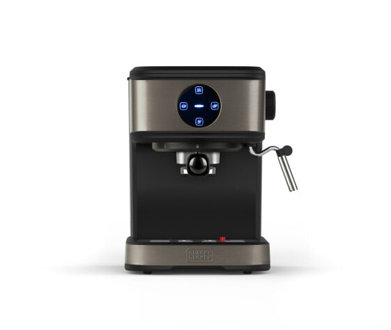 Black & Decker BXCO850E - Espresso machine - 1.5 L - Ground coffee - 850 W - Black - Stainless steel