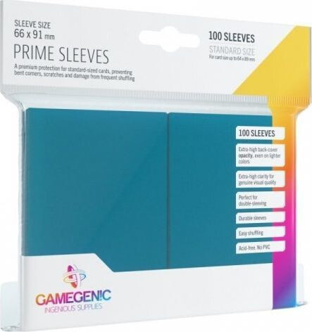 Gamegenic Gamegenic: Prime CCG Sleeves (66x91 mm) - Blue, 100 sztuk