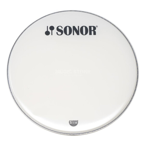 Sonor BassDrum Head BD 28 10 H, 28", Marching, smooth white, 2-ply