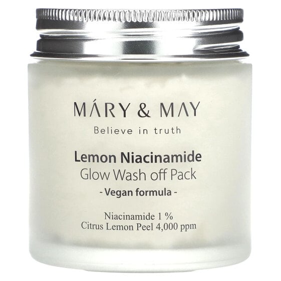 Lemon Niacinamide Glow, Wash off Pack, 4.4 oz (125 g)