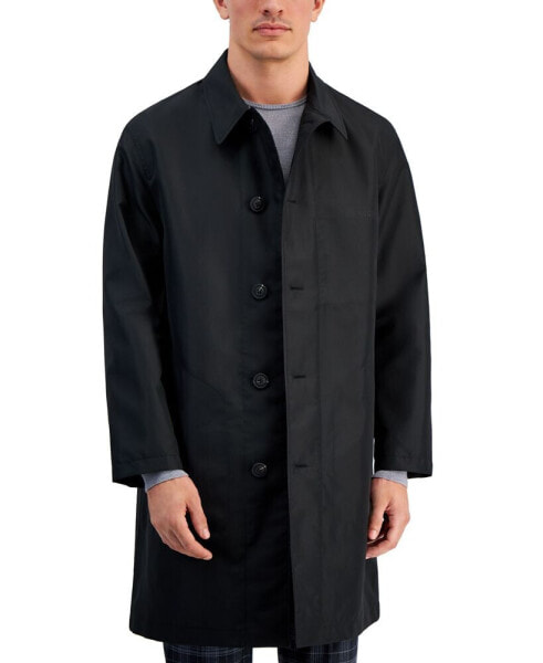 Men's Relaxed-Fit Black Coat