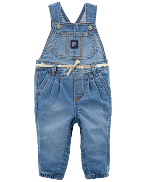 Baby Knit-Like Denim Overalls 9M