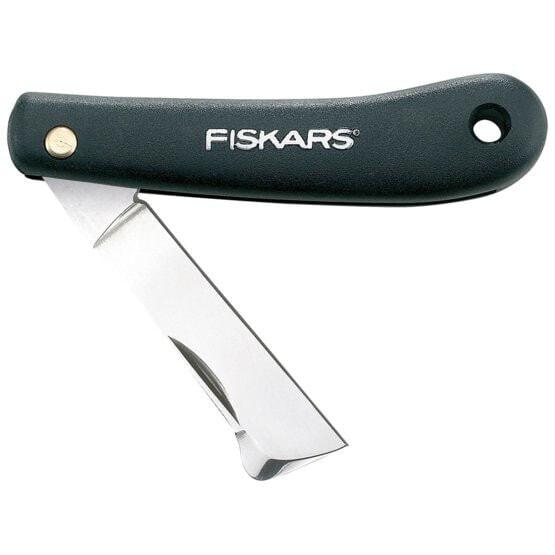 Садовый складной нож Fiskars 1001625 - нержавеющая сталь - черный