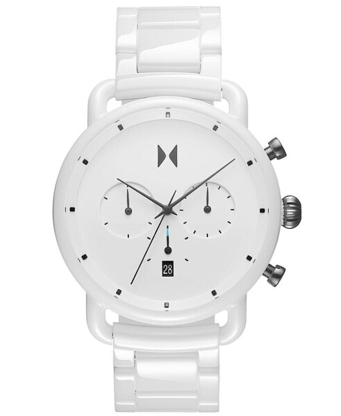 Men's Chronograph Blacktop Ceramic Bracelet Watch 47mm