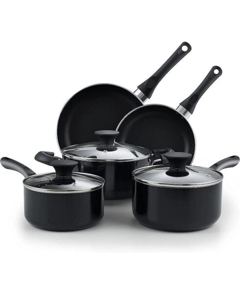 15-Piece Nonstick Cooking Set with Stay Cool Handle, Black