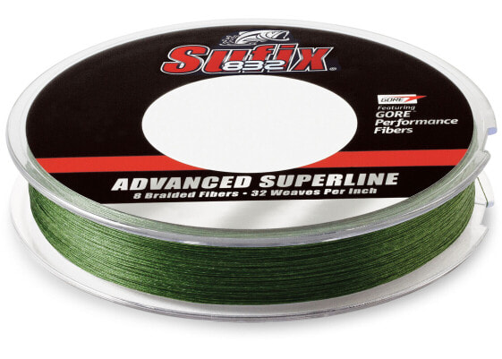 Sufix 832 Braid Fishing Line 3500 Yds, 65 Lb., Low-Vis Green