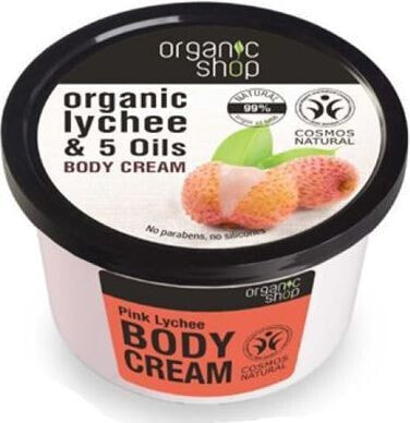 Крем для тела органический Organic Shop Розовый Личи 250мл