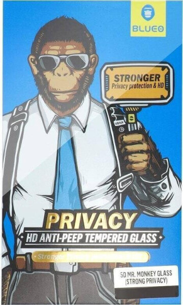 Strong Szkło Hartowane 5D Mr. Monkey Glass - Apple iPhone 13 Pro czarny (Strong Privacy)