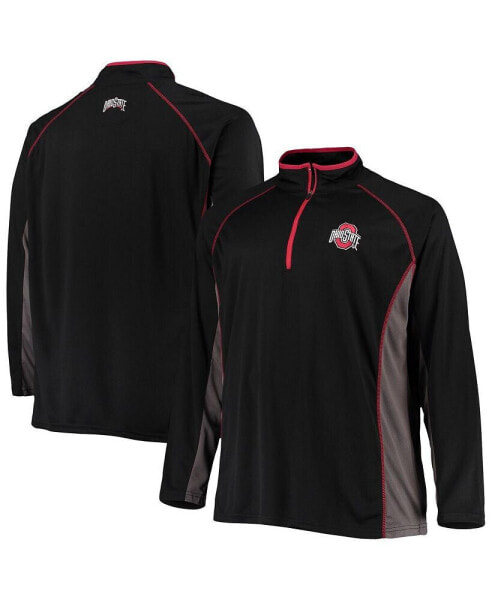 Куртка квартал полуреглан Profile Ohio State Buckeyes черного цвета для мужчин