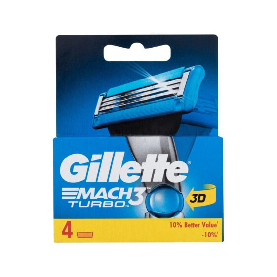 Gillette Mach3 Turbo 3D 4 g ersatzklinge für Herren Ersatzklingen 4 St.