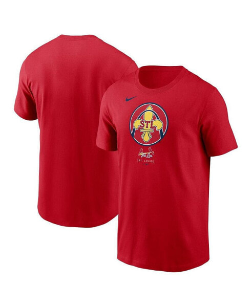 Men's Red St. Louis Cardinals 2024 City Connect Large Logo T-Shirt