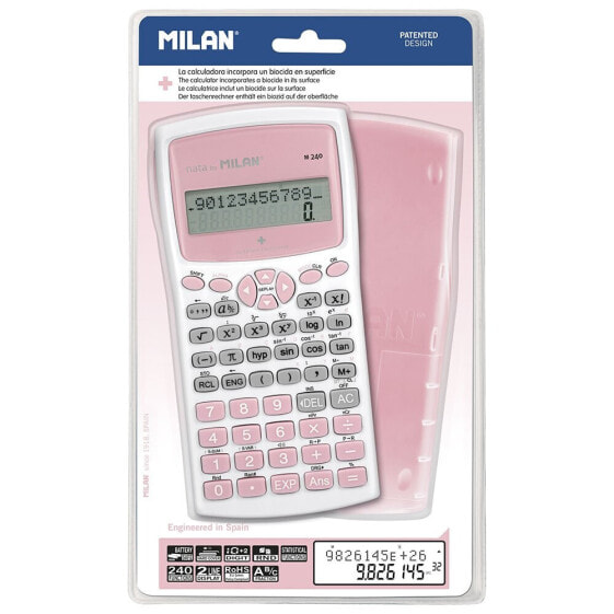 Калькулятор научный MILAN Blister Pack M240 Edition Series розовый