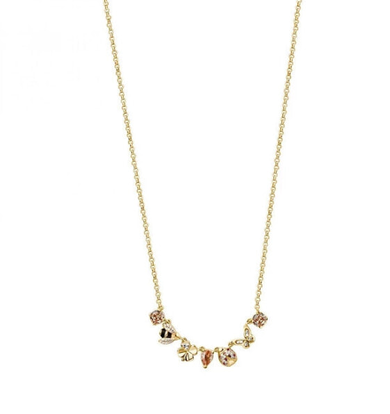 Gaia RZGA08 Playful Gold Plated Necklace