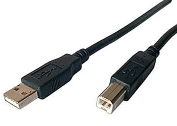 Sharkoon 4044951015269, 2 m, USB A, USB B, USB 2.0, Male/Male, Black