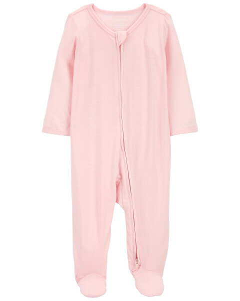 Пижама для сна и игр Carterʻs PurelySoft Baby Zip-Up