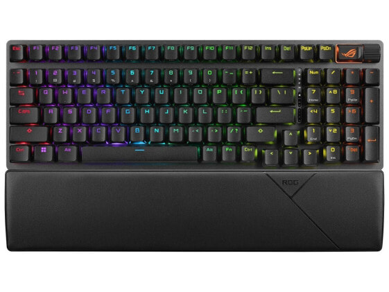 ASUS ROG Strix Scope II 96 Wireless Gaming Keyboard, Tri-Mode Connection, Dampen