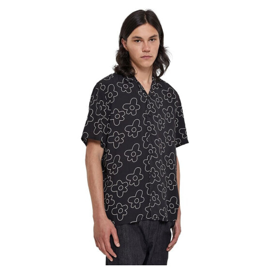 URBAN CLASSICS Viscose AOP Resort short sleeve shirt