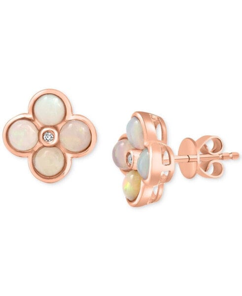 Серьги eFFY Ethiopian Opal & Diamond Rose Gold