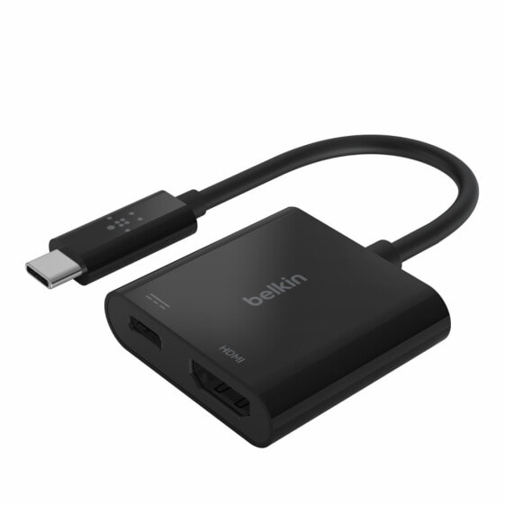 Адаптер Belkin AVC002BTBK USB 3.2 Gen 1 (3.1 Gen 1) Type-C 60 W Black HDMI 131.5 mm 59 mm