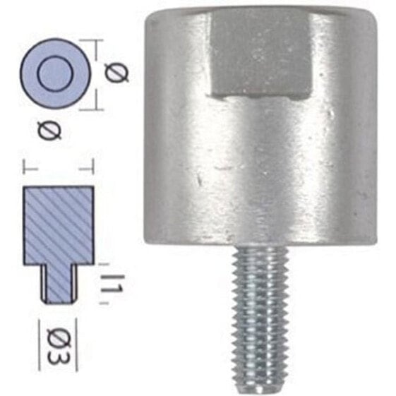 TECNOSEAL Yanmar M8 Engine Shaft Anode