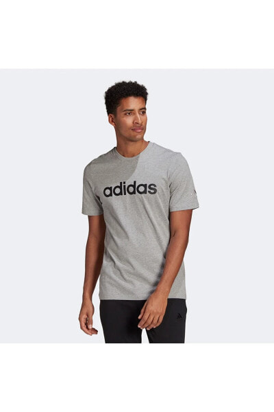 Футболка Adidas Essentials Linear Грей (gl0060)