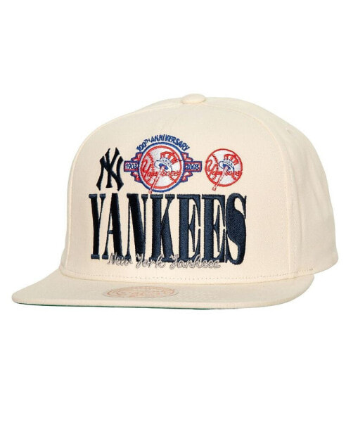 Бейсболка Mitchell&Ness мужская кремовая New York Yankees Reframe Retro Snapback