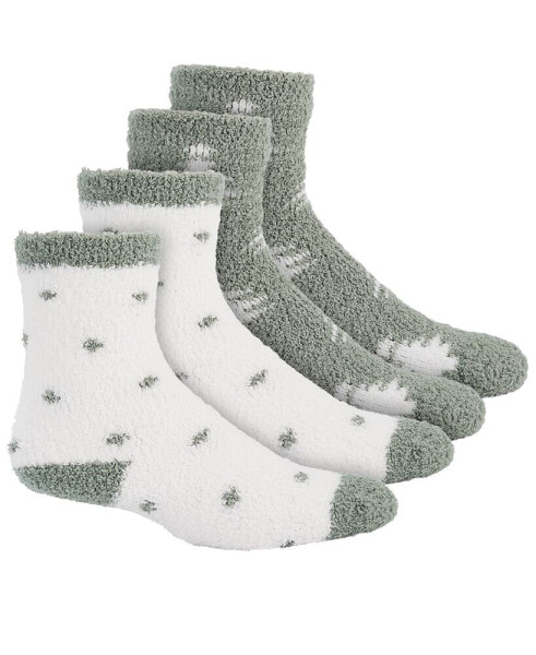 Women's 2-Pk. Holiday Fuzzy Butter Socks, Created for Macy's