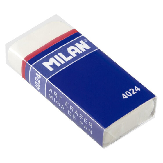 MILAN Box 10 Flexible Soft Synthetic Rubber Eraser (With Carton Sleeve And Wrapped)