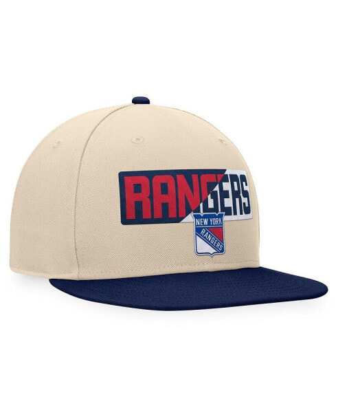 Men's Cream/Navy New York Rangers Goalaso Snapback Hat