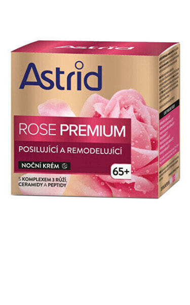 Увлажняющий ночной крем для лица Strengthening and remodeling Rose Premium 50 мл от Astrid