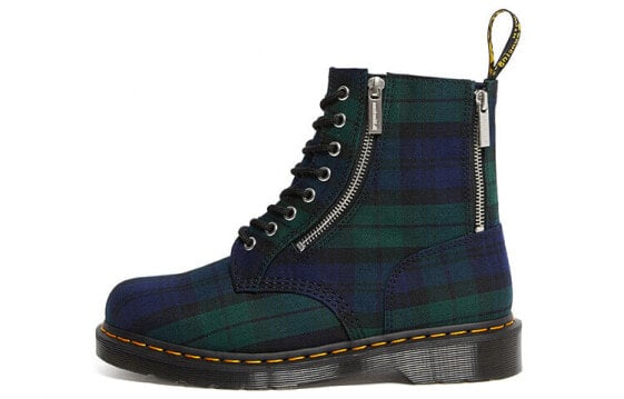 Синие ботинки Dr. Martens 1460 Zip Tartan