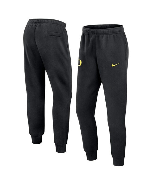 Men's Black Oregon Ducks Sideline Club Fleece Joggers