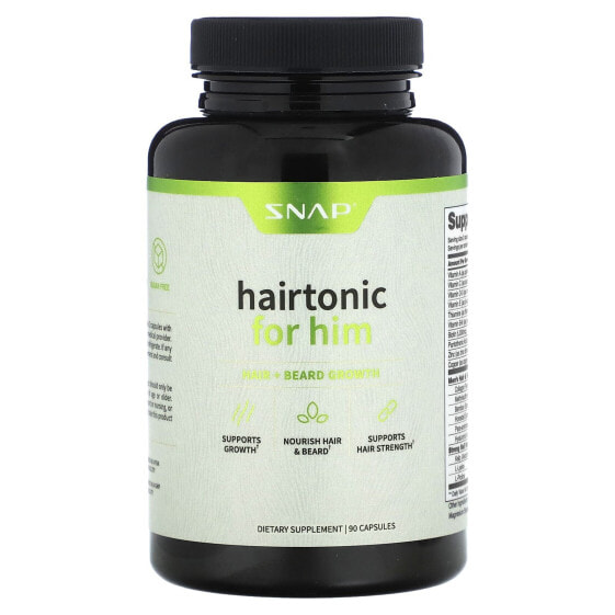Витамины для роста волос и бороды Snap Supplements Hairtonic 90 капсул