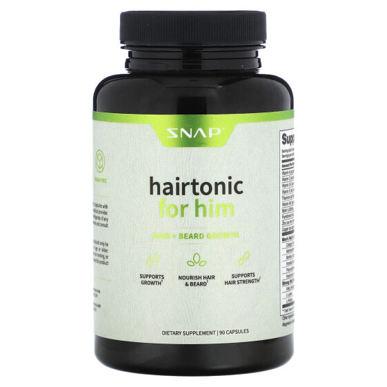 Hairtonic for Him, Hair + Beard Growth, 90 Capsules